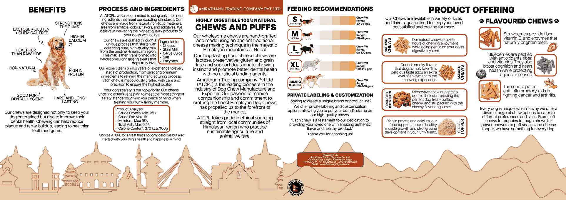 YAK CHEWS - NATURAL / FLAVOURED, PUFFS AND CHEESE POWDER