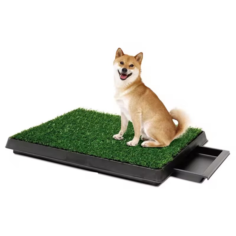 Portable Eco-Friendly Artificial Turf Carpet Plastic Dog Toilet Synthetic Grass Carpet for Indoor and Outdoor Use